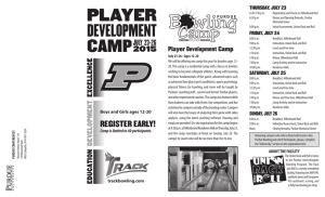 PLAYER DEVELOPMENT - Purdue Intercollegiate Bowling Club