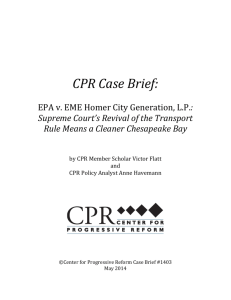 Case Brief: EPA v. EME Homer City Generation, L.P.