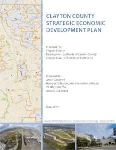 Clayton County Strategic Economic Development Plan Section 1