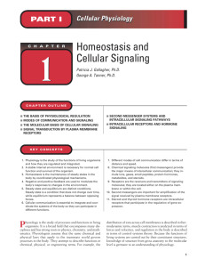 Homeostasis and Cellular Signaling