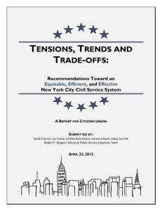 Tensions, Trends and Trade-offs