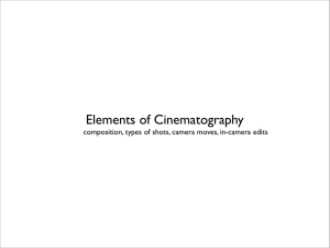 Elements of Cinematography