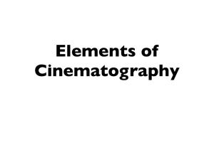 Elements of Cinematography