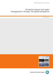 Territorial cohesion and water management in Europe: the spatial