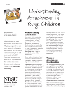 Understanding Attachment in Young Children