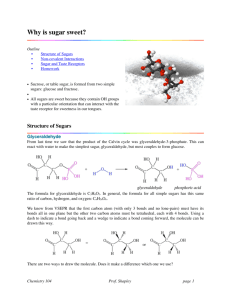 Why is sugar sweet?