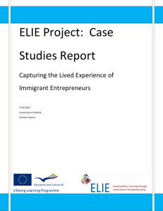 ELIE Project: Case Studies Report