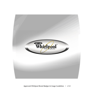 Approved Whirlpool Brand Badges & Usage