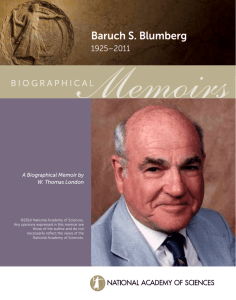 Baruch S. Blumberg - National Academy of Sciences
