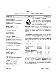 April - Triveni Journal