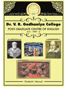 M.A. Part-II - Dr. Virambhai R. Godhaniya College, Porbandar