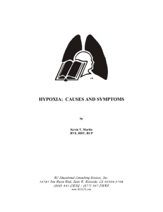 Hypoxia - Causes and Symptoms