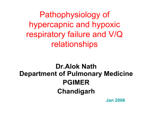 Pathophysiology of hypercapnic and hypoxic respiratory failure and