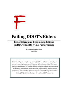 Failing DDOT's Riders