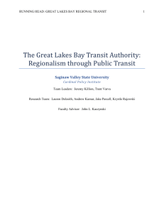 The Great Lakes Bay Transit Authority
