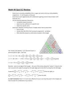 Math 4X Quiz 8.2 Review: