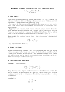 Lecture Notes: Introduction to Combinatorics