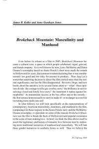 Brokeback Mountain: Masculinity and Manhood