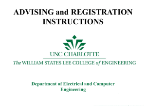 ADVISING and Registration INSTRUCTIONS