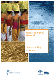 Global Footprint Network Sustainability Covenant