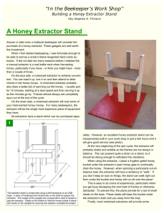A Honey Extractor Stand