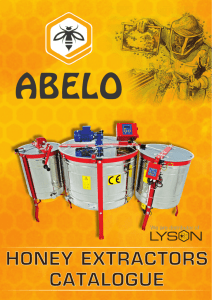 HONEY EXTRACTORS CATALOGUE - Abelo's Beekeeping Supplies
