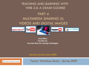 Teaching and learning with Web 2.0: a crash course