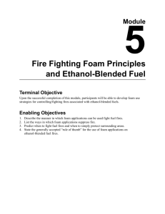 Module 5 Fire Fighting Foam Principles and Ethanol