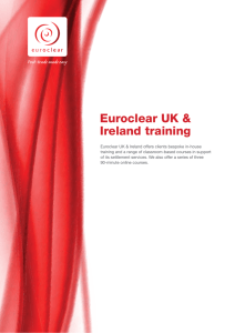Euroclear UK & Ireland training