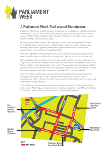 A Parliament Week Trail around Manchester…