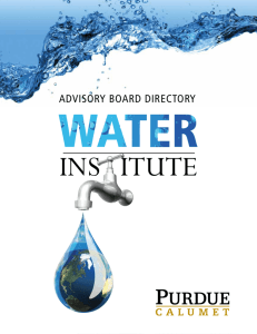 Advisory Board Directory Purdue University Calumet Water Institute