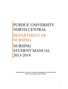 purdue university north central department of nursing nursing