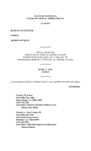 STATE OF LOUISIANA COURT OF APPEAL, THIRD CIRCUIT CA 03