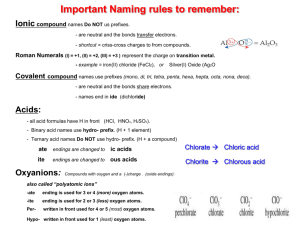 Compounds & Naming