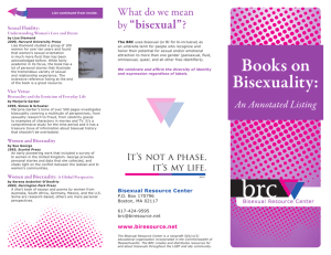 Books on Bisexuality - Bisexual Resource Center