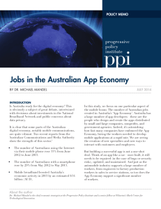 Jobs in the Australian App Economy