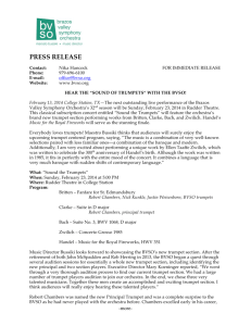 Sound the Trumpets Press Release