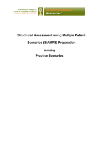 (StAMPS) Preparation Practice Scenarios