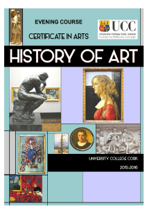Cert in Arts History of Art Information Booklet