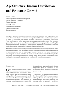 Age Structure, Income Distribution and Economic Growth