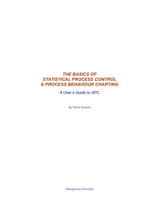 THE BASICS OF STATISTICAL PROCESS CONTROL