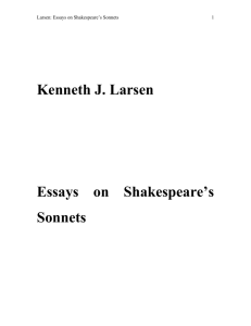 PDF full text - Essays on Shakespeare's Sonnets