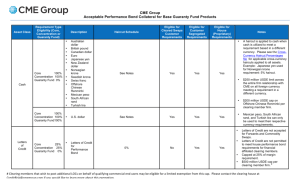 CME Group Acceptable Performance Bond Collateral for Base