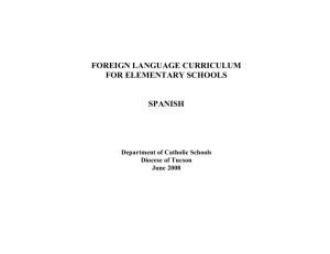 Spanish for Elementary Schools