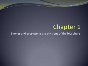 Chapter 1 Biomes