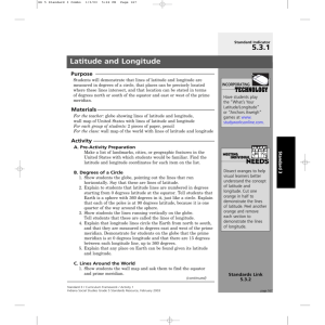 Latitude and Longitude