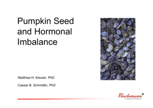 Pumpkin Seed and Hormonal Imbalance