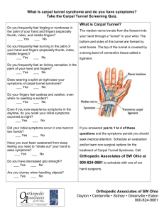 What is carpal tunnel syndrome and do you have symptoms? Take