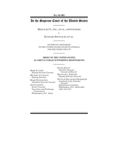 Brief of the United States as Amicus Curiae Supporting Respondents