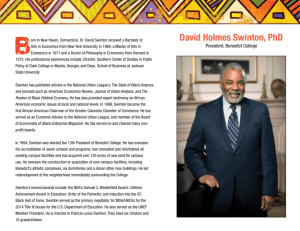 David Holmes Swinton, PhD - South Carolina African American History
